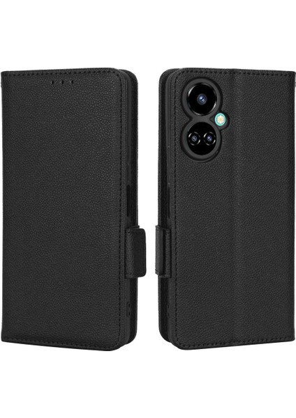 Tecno Camon 19 Cüzdan Kart Yuvaları Için Kılıf Tutucu Pu Deri Yan Toka (Yurt Dışından) modelleri