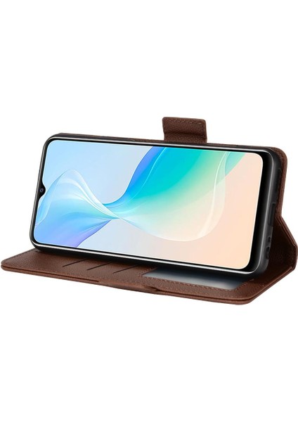 Vivo Y21/Y21S/Y33S Pu Deri Kart Yuvaları Tutucu Cüzdan Manyetik (Yurt Dışından) indirimleri