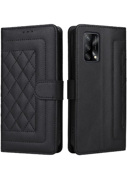 Oppo A74 Için Flip CASE/A95 4g Darbeye Cüzdan Basit Iş Deri (Yurt Dışından)