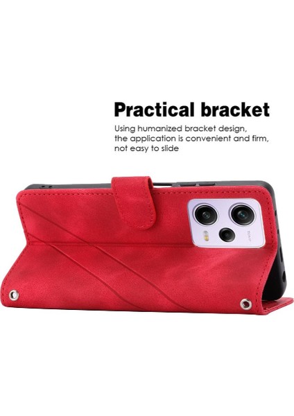 Xiaomi Redmi Not 12 Pro Artı Pu Deri Kayış Kickstand Için Filp Durumda (Yurt Dışından)