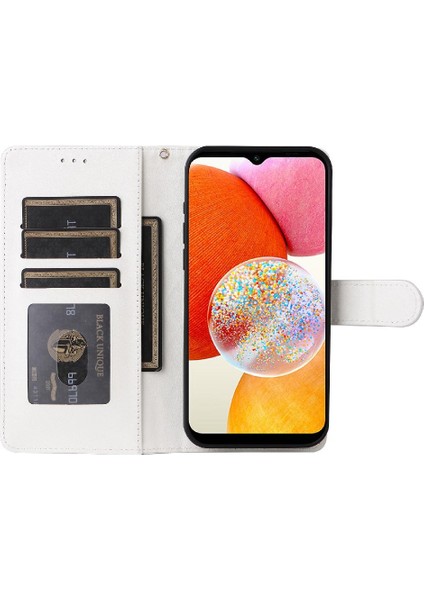 Samsung Galaxy A14 4g Için Flip Case/5g Darbeye Deri Kılıf Basit (Yurt Dışından)