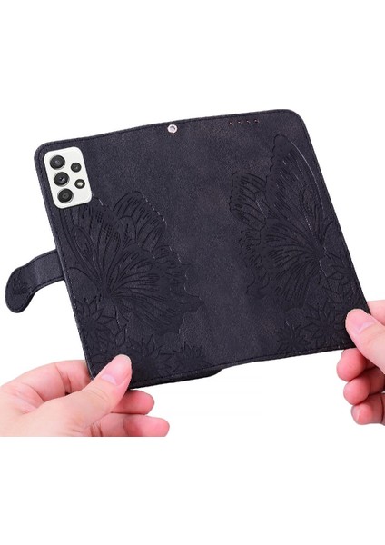 Samsung Galaxy M13 4G/M23 5g Büyük Kelebek Deri Cüzdan Flip Case (Yurt Dışından) fırsatları