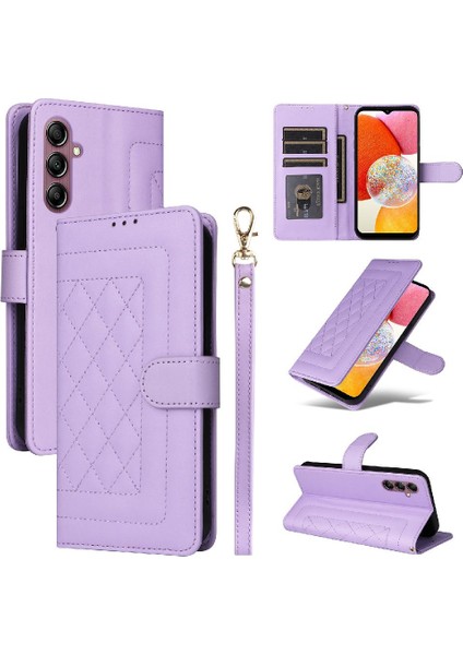 Samsung Galaxy A14 4g Için Flip Case/5g Darbeye Deri Kılıf Basit (Yurt Dışından)
