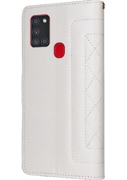 Samsung Galaxy A21S Darbeye Dayanıklı Basit Iş Cüzdan Flip Case (Yurt Dışından) indirimleri