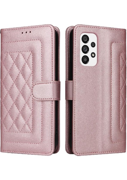 Samsung Galaxy A73 5g Için Flip Case Cüzdan Deri Kılıf Basit Iş (Yurt Dışından)