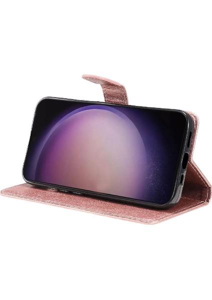 Kart Yuvası Klasik Düz Renk ile Samsung Galaxy S24 Ultra Için Flip Case (Yurt Dışından) indirimleri