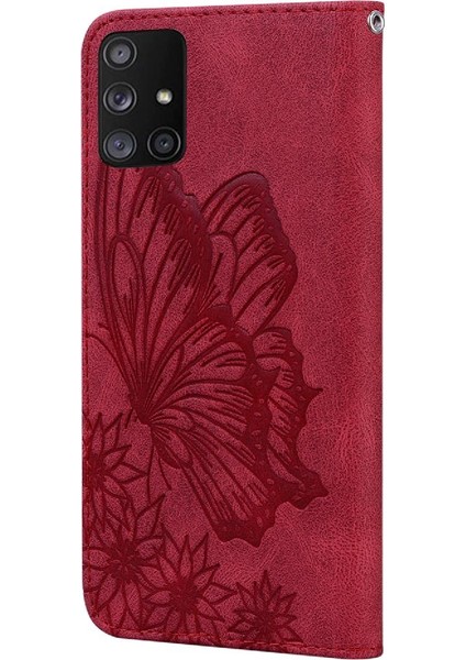 Kart Yuvası Standı Büyük Kelebek Flip ile Samsung Galaxy A71 4g Için Kılıf (Yurt Dışından) indirimleri