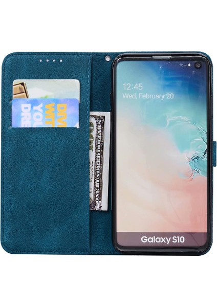 Samsung Galaxy S10 Flip Telefon Kılıfı Deri Cüzdan Kickstand (Yurt Dışından) fırsatları