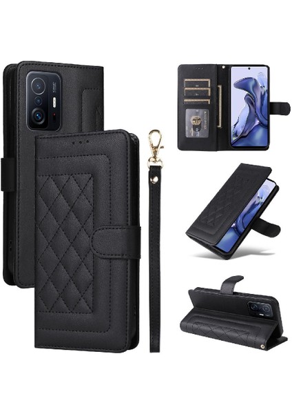 Xiaomi 11T/11T Pro Için Flip Case Deri Kılıf Kapak Darbeye (Yurt Dışından)