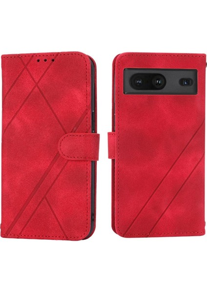 Google Pixel 7 Pro Kickstand Tam Koruma Anti Scratch Pu Için Filp Durumda (Yurt Dışından)