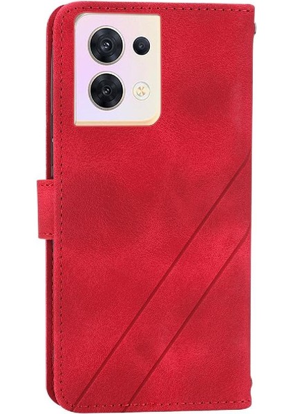 Oppo Filp 8 Pro 5g Anti Scratch Için Kickstand Durumda Tam Koruma Pu (Yurt Dışından)