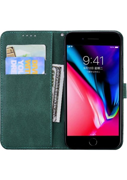 Iphone 6/6s Büyük Kelebek Flip Telefon Kılıfı Deri Cüzdan ile (Yurt Dışından)
