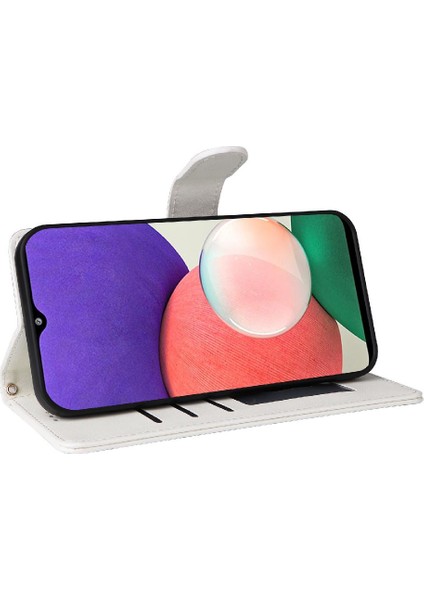 Samsung Galaxy A22 5g Için Flip Case Darbeye Basit Iş Cüzdan (Yurt Dışından) modelleri