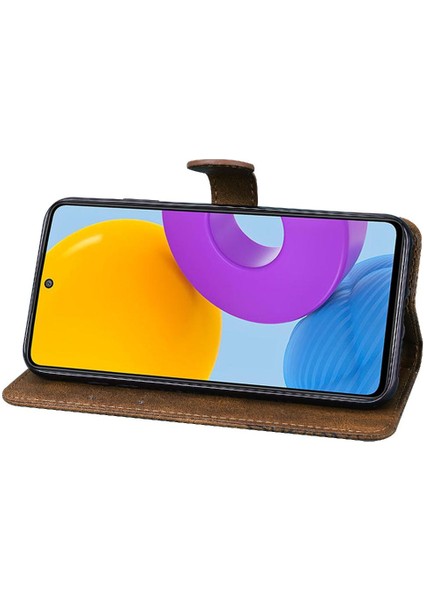 Samsung Galaxy M52 5g Için Kılıf Kart Yuvası Standı Deri ile Büyük Kelebek (Yurt Dışından)