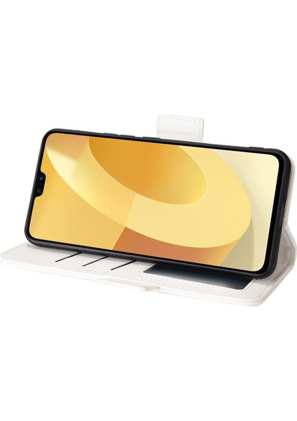 Vivo V23 5g Için Kılıf Manyetik Pu Deri Cüzdan Kart Yuvaları Tutucu Yan (Yurt Dışından)