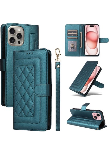 Iphone 15 Için Flip Case Deri Kılıf Cüzdan Darbeye Basit Iş (Yurt Dışından) indirimleri