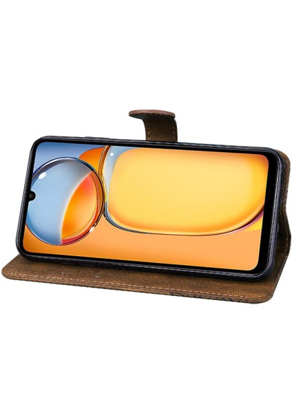 Xiaomi Redmi Için Kılıf Card 4g/5g Kart Yuvası Standı ile Flip Case Deri (Yurt Dışından) fırsatları