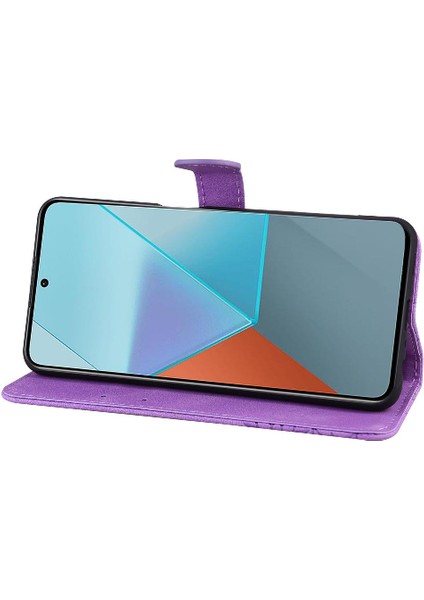 Xiaomi 14 Flip Case Deri Cüzdan Kart Yuvası Standı ile Büyük (Yurt Dışından)