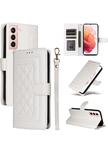 Samsung Galaxy S21 Için Flip Case Deri Kılıf Cüzdan Darbeye Basit (Yurt Dışından) modelleri