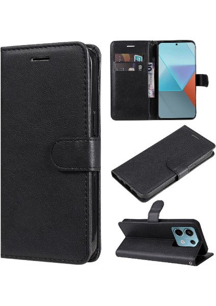 Xiaomi Redmi Not Için Flip Case 13 Pro 5g Iş Cüzdan Telefon Kılıfı ile (Yurt Dışından)