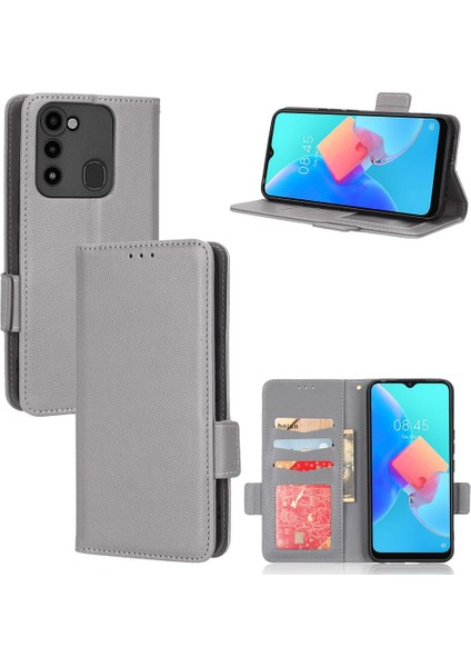 Tecno Spark 8c Yan Toka Pu Deri Cüzdan Manyetik Kart Yuvaları Için Kılıf (Yurt Dışından) fiyatları