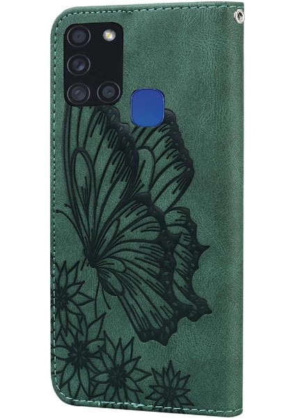 Samsung Galaxy A21S Flip Telefon Kılıfı Deri Cüzdan ile Kart (Yurt Dışından) fırsatları