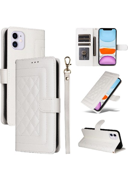 Iphone 11 Için Flip Case Cüzdan Basit Iş Kapak Çevirin Deri Kılıf (Yurt Dışından) modelleri