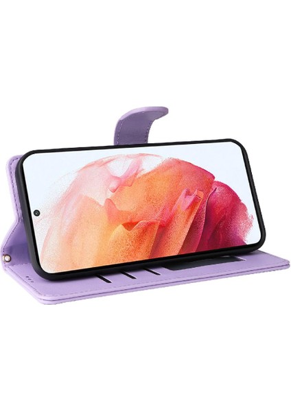 Samsung Galaxy S21 Için Flip Case Deri Kılıf Cüzdan Darbeye Basit (Yurt Dışından) modelleri