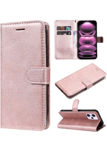 Xiaomi Poco X5 Pro 5g Için Flip Case Klasik Düz Renk Iş Cüzdan (Yurt Dışından)