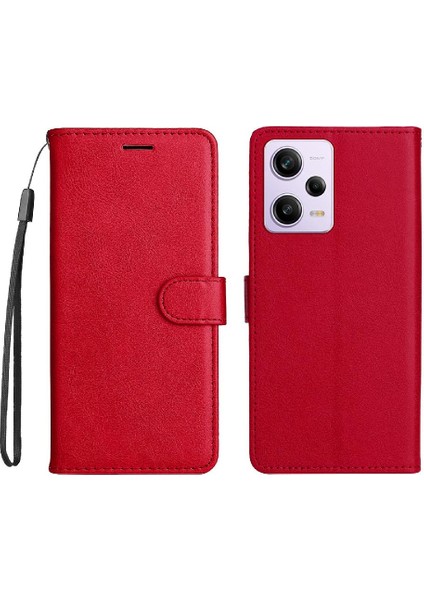 Xiaomi Poco X5 Pro 5g Için Flip Case Klasik Düz Renk Iş Cüzdan (Yurt Dışından)