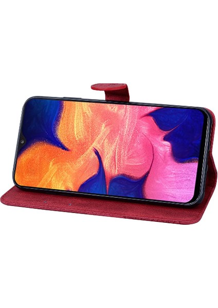 Samsung Galaxy A10/M10 Deri Cüzdan Büyük Kelebek Kickstand (Yurt Dışından) fırsatları