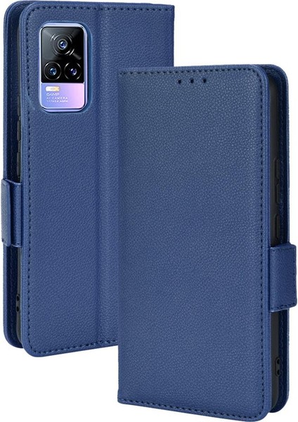 Vivo V21E 4g Için KILIF/Y73 2021 Yan Toka Kart Yuvaları Tutucu Cüzdan Pu (Yurt Dışından) fırsatları