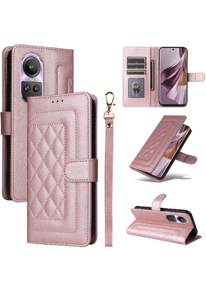 Oppo Için Flip Case Oppo 10 5g/10 Pro 5g Deri Kılıf Cüzdan Kapak Çevirin (Yurt Dışından)