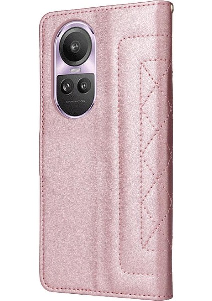 Oppo Için Flip Case Oppo 10 5g/10 Pro 5g Deri Kılıf Cüzdan Kapak Çevirin (Yurt Dışından)