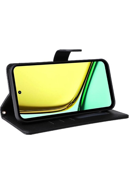 Realme C67 4g Darbeye Dayanıklı Basit Iş Cüzdan Deri Için Flip Case (Yurt Dışından) fırsatları