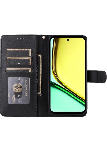 Realme C67 4g Darbeye Dayanıklı Basit Iş Cüzdan Deri Için Flip Case (Yurt Dışından) indirimleri