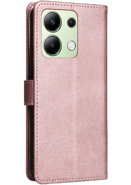 Xiaomi Redmi Not 13 Için Flip Case 4g Kart Yuvası ile Yüksek Kalite Deri (Yurt Dışından)