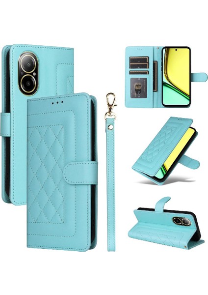 Realme C67 4g Darbeye Dayanıklı Basit Iş Cüzdan Deri Için Flip Case (Yurt Dışından) fiyatları