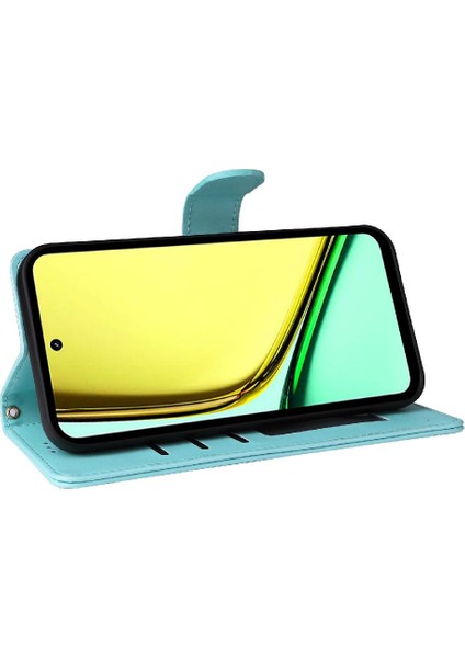 Realme C67 4g Darbeye Dayanıklı Basit Iş Cüzdan Deri Için Flip Case (Yurt Dışından) modelleri
