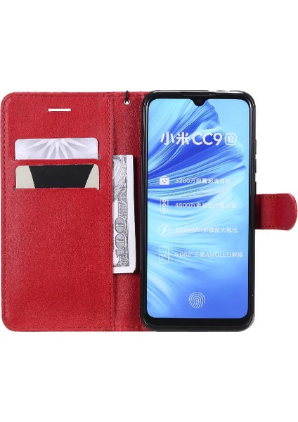 Xiaomi Mi A3 Iş Cüzdan Telefon Kılıfı Için Flip Case Klasik Düz Renk (Yurt Dışından)