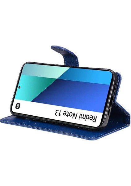 Xiaomi Redmi Not 13 Için Flip Case 4g Kart Yuvası ile Yüksek Kalite Deri (Yurt Dışından)