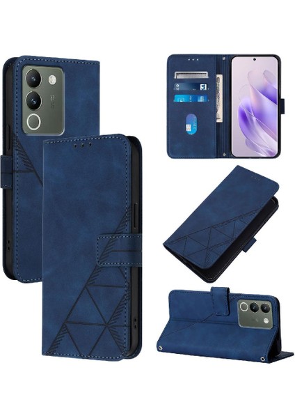 Vivo V29E 5g Için Kılıf Pu Deri Cüzdan Kapak Kredi Kartı Tutucu Flip Kitap (Yurt Dışından)