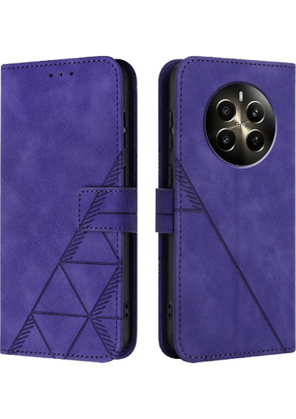 Realme 12 Artı 5g Pu Deri Cüzdan Kapak Çevirin Folio Kitap Kredi (Yurt Dışından)