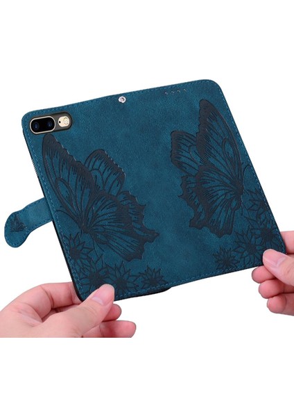 Iphone 6 Için Kılıf Artı/6s Artı Kickstand Koruyucu Deri Cüzdan Büyük (Yurt Dışından)
