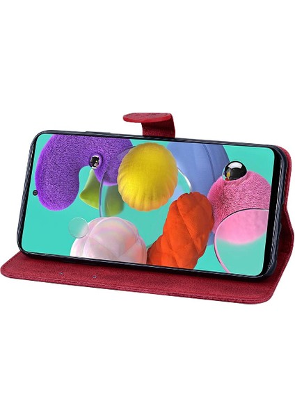 Samsung Galaxy A71 5g Için Kılıf Kart Yuvası Standı ile Flip Telefon Kılıfı Büyük (Yurt Dışından)