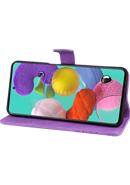 Samsung Galaxy Için Kılıf A52S 5g Deri Cüzdan Kickstand Koruyucu Büyük (Yurt Dışından)