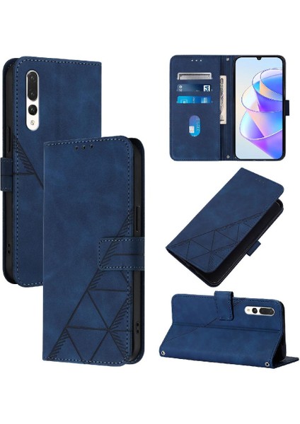 Huawei P20 Pro Flip Folio Kitap Koruyucu Pu Deri Kredi Kartı (Yurt Dışından)