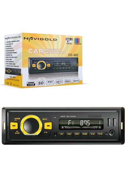 Navıgold DS-482 Oto Teyp 4X55 Watt Bluetooth 2xusb Sd Fm Aux