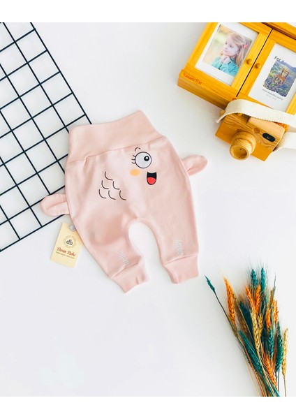 Neşeli Bebekler Hello Baby Baskılı Mevsimlik Kumaş Tek Alt Somon