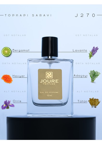 J270 - Aromatik Odunsu Lavanta Kokulu 50ML Kalıcı Edp Erkek Parfüm